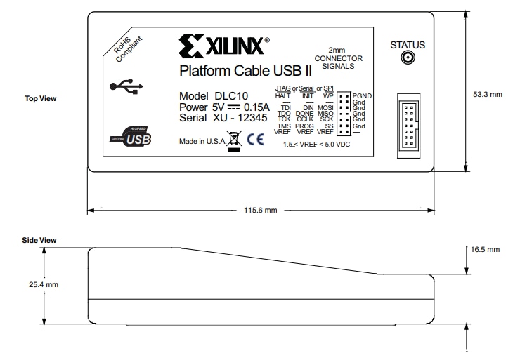 Platform Cable USB II - AMD / Xilinx | Mouser